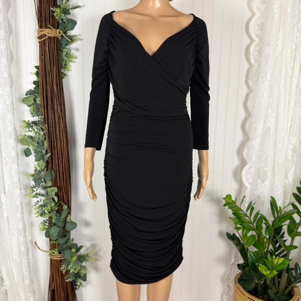 Leota Ruched Midi Dress – Small